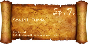 Szeidl Tünde névjegykártya